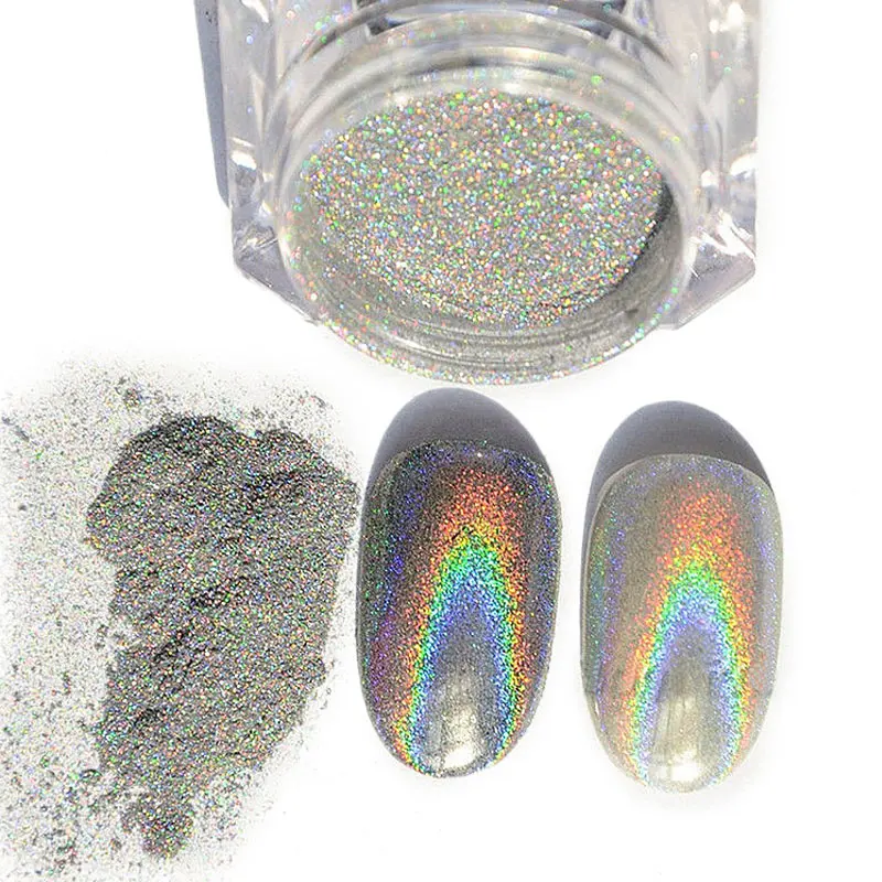 1 коробка красочные блестящие радужные серебряные голографические лазерные