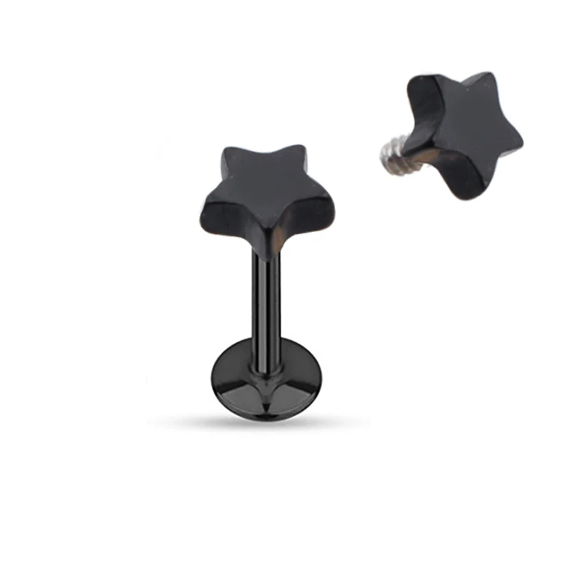 Новый продукт пирсинг для ушей губ тела хрящевая спираль Козелка звезда штанга