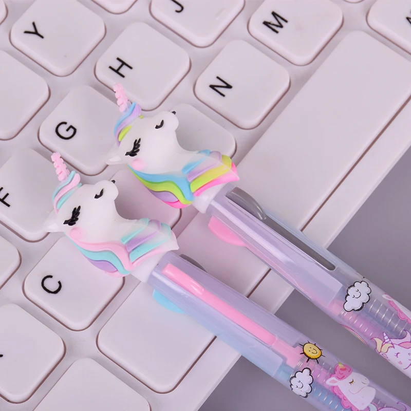 1x3 в 1 цветная шариковая ручка студенческие ручки для письма kawaii Канцтовары canetas