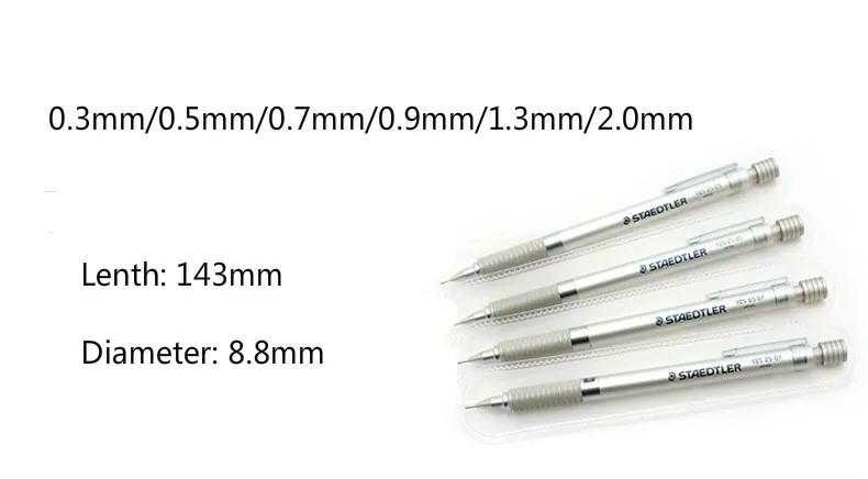 Staedtler механический карандаш 0,3 мм/0,5 мм/0,7 мм/0,9 мм/1,3 мм/2,0 мм карандаш написание картины Lapices механический карандаш студент Lapics