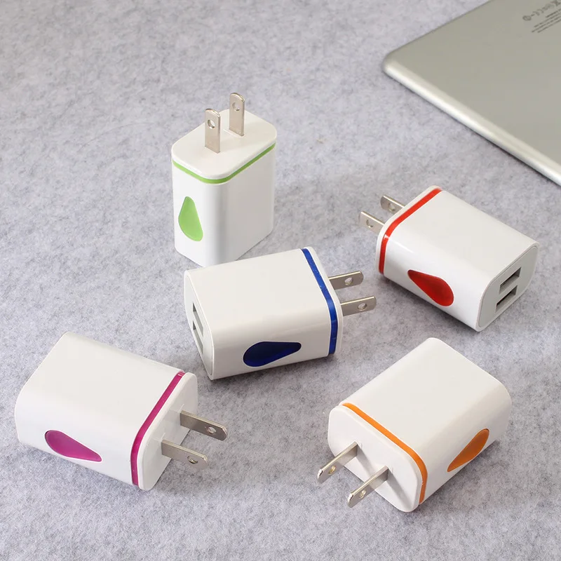 Настенное зарядное устройство с двумя USB портами 5 В 2 1 А|Зарядные устройства для