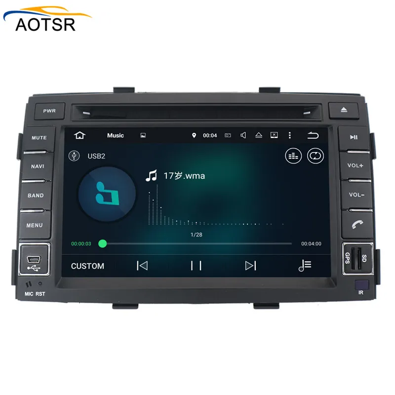 Android 8,0 Автомобильный gps dvd для KIA SORENTO 2012 2013 автомобильный dvd gps плеер 2 din Автомобильный Радио стерео плеер gps навигация Wifi