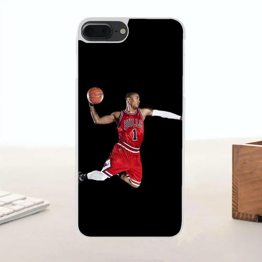 Мягкая Розничная Новая мода Bixedx для Apple iPhone 4 4S 5 5C SE 6 6S 7 8 Plus X Derrick Rose баскетбольная