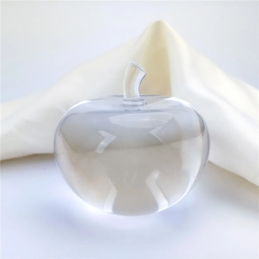 70x75 мм прозрачное стекло гладкое яблоко для стразы подарок и офисное украшение