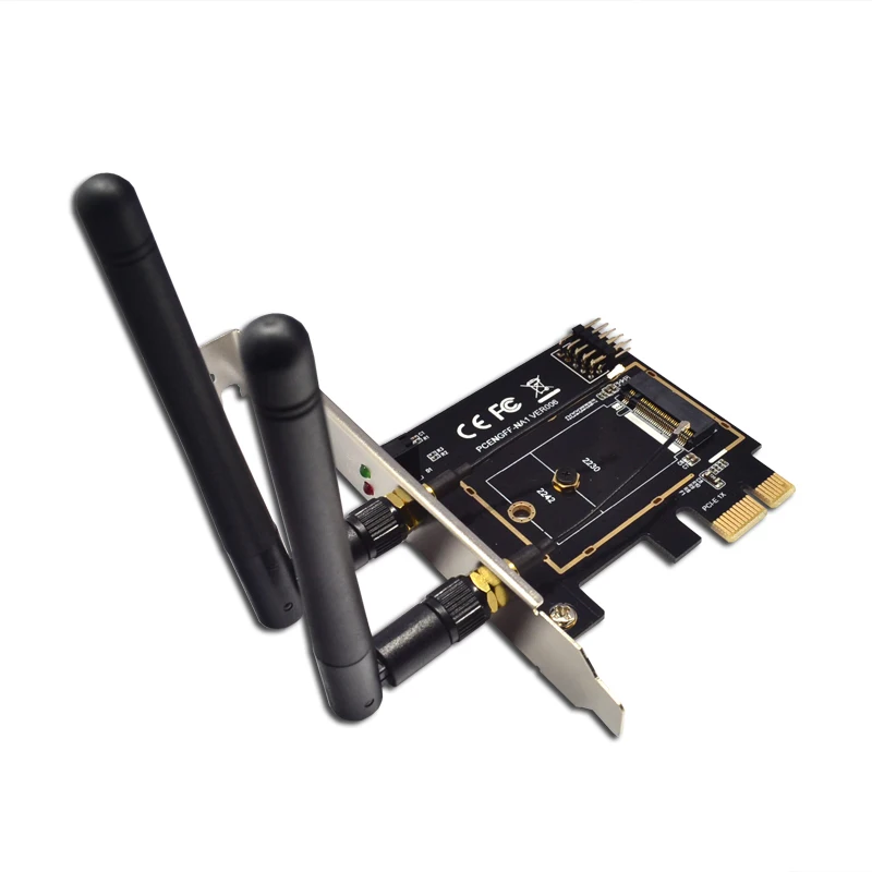 Беспроводной адаптер M.2 NGFF Key A + E для Mini PCI WiFi Bluetooth сетевая карта конвертер Express 1X M2