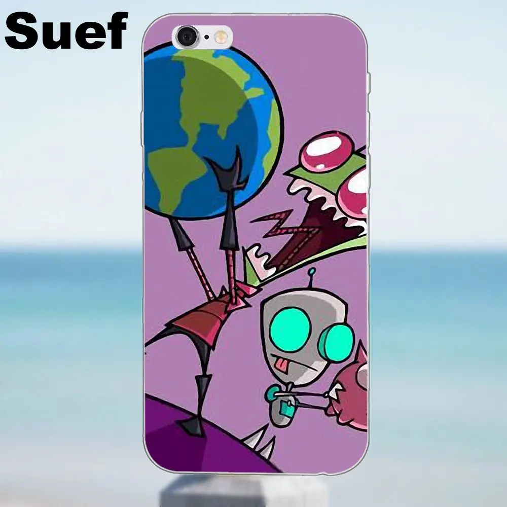 Alien Invader Zim Gir TPU Чехлы для iPhone 4 4S 5 5S 5C SE 6 6S 7 8 Plus X Samsung Galaxy J1 J3 J5 J7 A3 A5 2016 2017|case for iphone|case