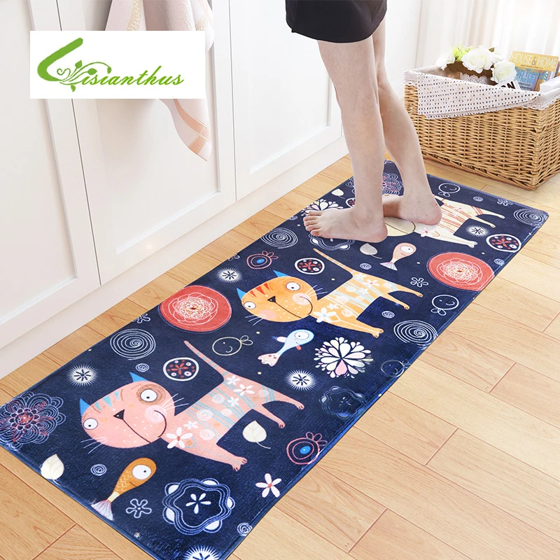 Милый мультяшный коврик с котом ковер для ванной гостиной спальни кошачий Коврик