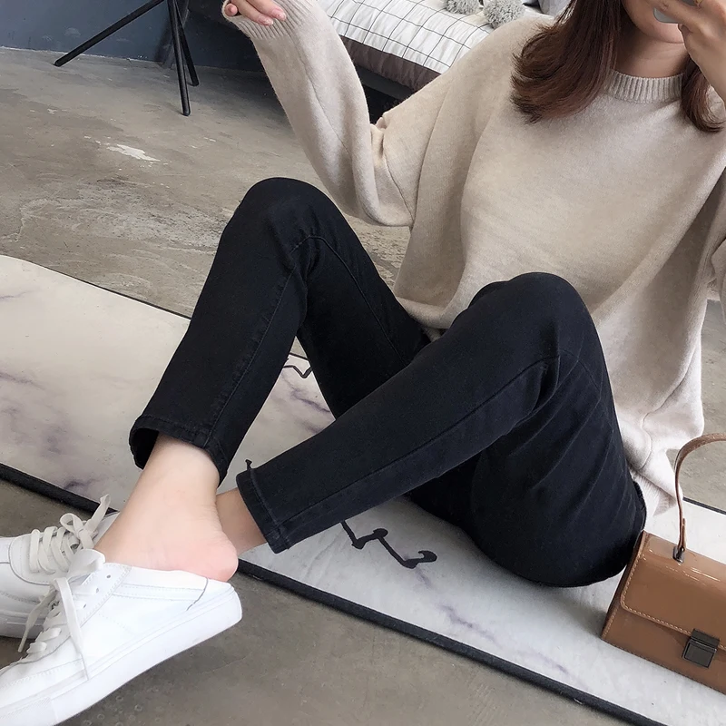 Джинсы для беременных штаны с высокой талией брюки поддерживающие живот