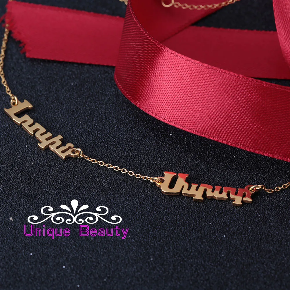 Цепочка Из Серебра Под заказ с 3 именами ожерелье из розового золота именной