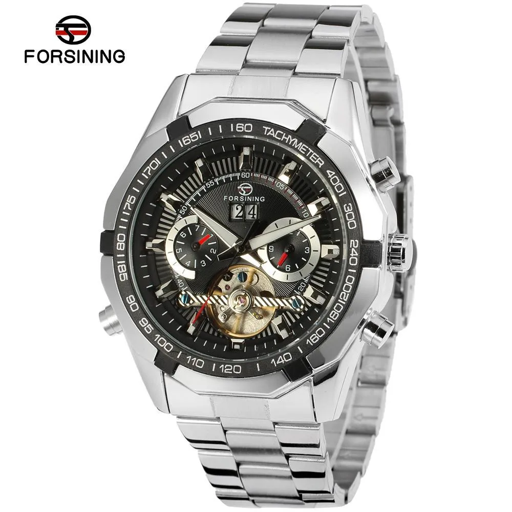 

Forsining Tourbillon Watches Mens Automatic Watch Men Luxury Brand Famous Stainless Steel Mechanical Watch Orologio Uomo Hodinky