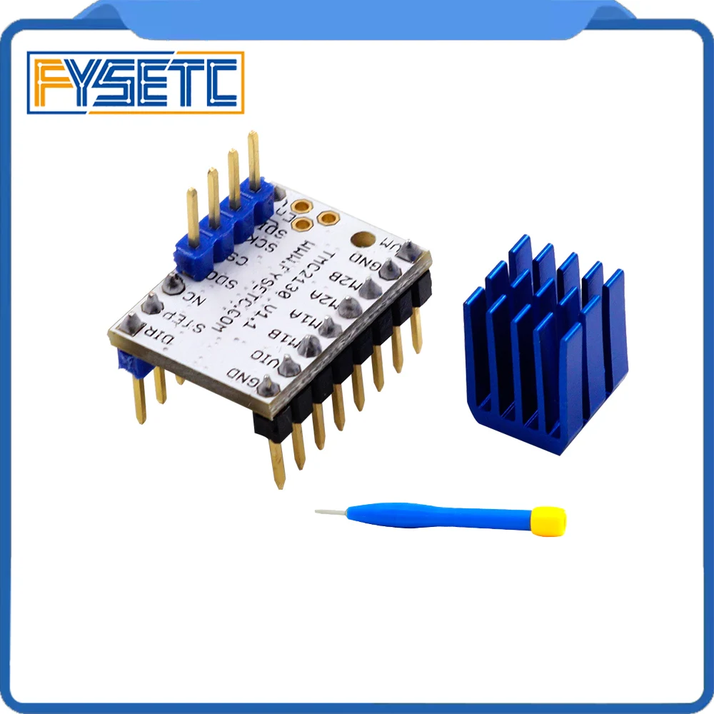 2 шт. TMC2130 V1.0 Новый V1.1 Stepstick Драйвер шагового двигателя SPI с теплоотводом
