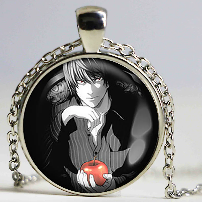 Стеклянный кабошон из аниме Death Note сделай сам кулон ручной работы модные