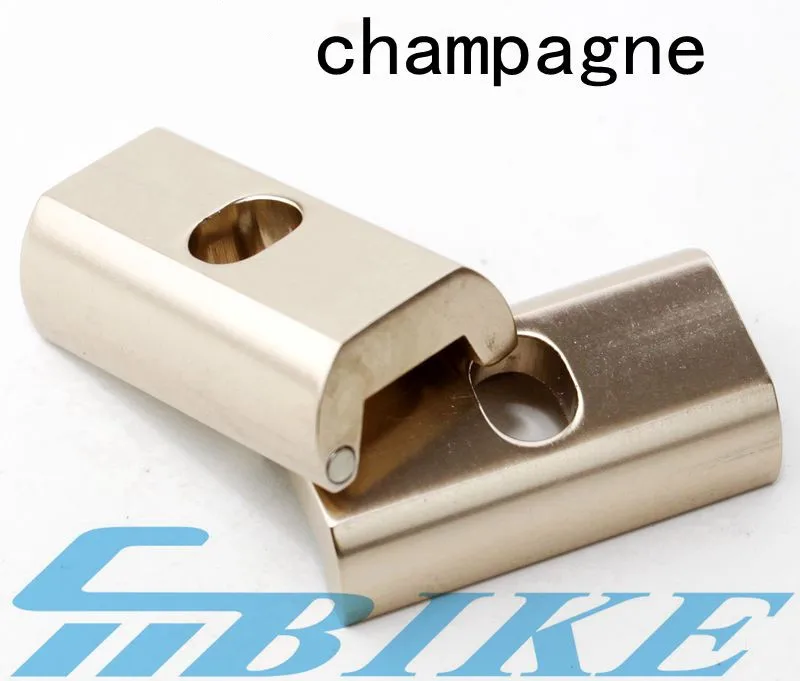 champagne 1 pair Aceoffix складной шарнирный зажим для велосипеда пластина с магнитной пряжкой C для brompton BMX birdy anti-shedding C Пряжка части - Цвет: champagne 1 pair
