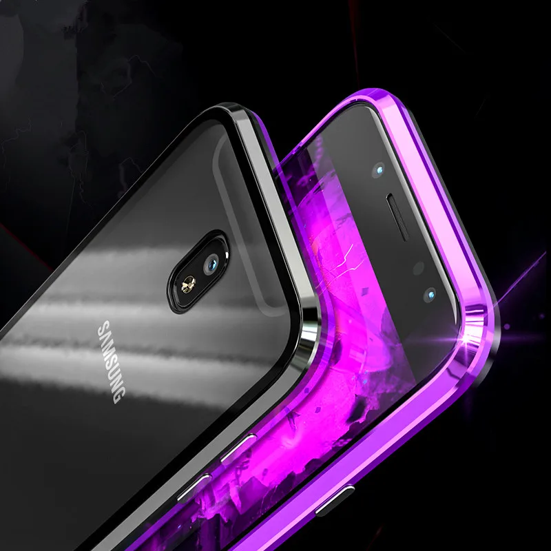 Роскошный Металлический Магнитный чехол для samsung Galaxy J7 /J7 PRO, чехол из закаленного стекла, металлическая рамка, чехол для samsung J730FM, европейская версия