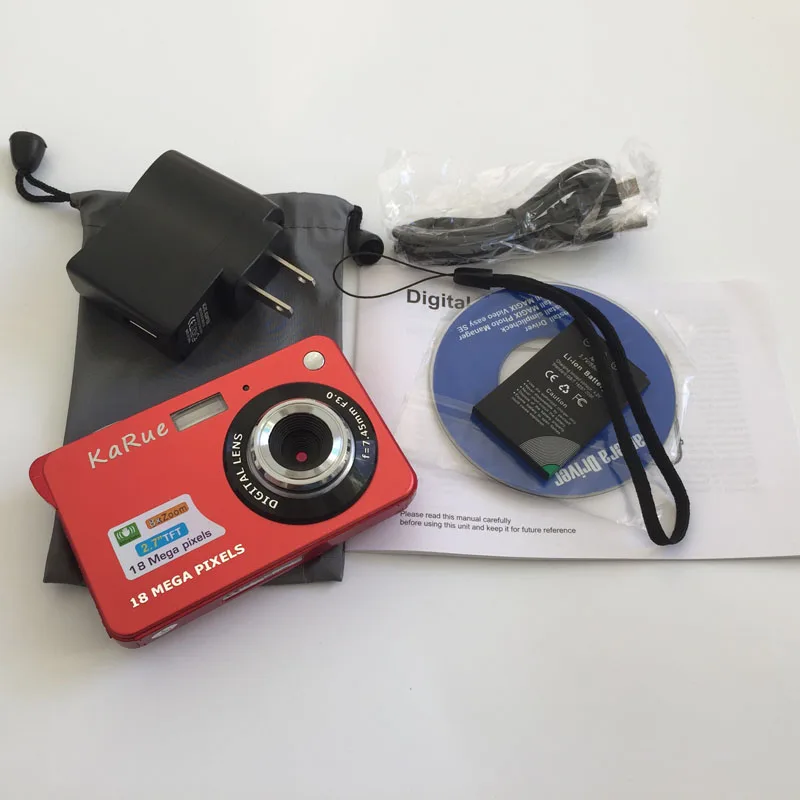 KaRue Высокое качество Портативный 18MP 720 P Мини Цифровая камера 8x цифровой зум фоторамка 2,7 дюймов экран 5MP CMOS цифровое видео