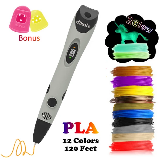 Dikale 3D печать Ручка с множеством оттенков новейшая Caneta 3D Lapiz Stylo 3D Impressora ручка для рисования карандаш PLA нить для детского искусства и ремесла