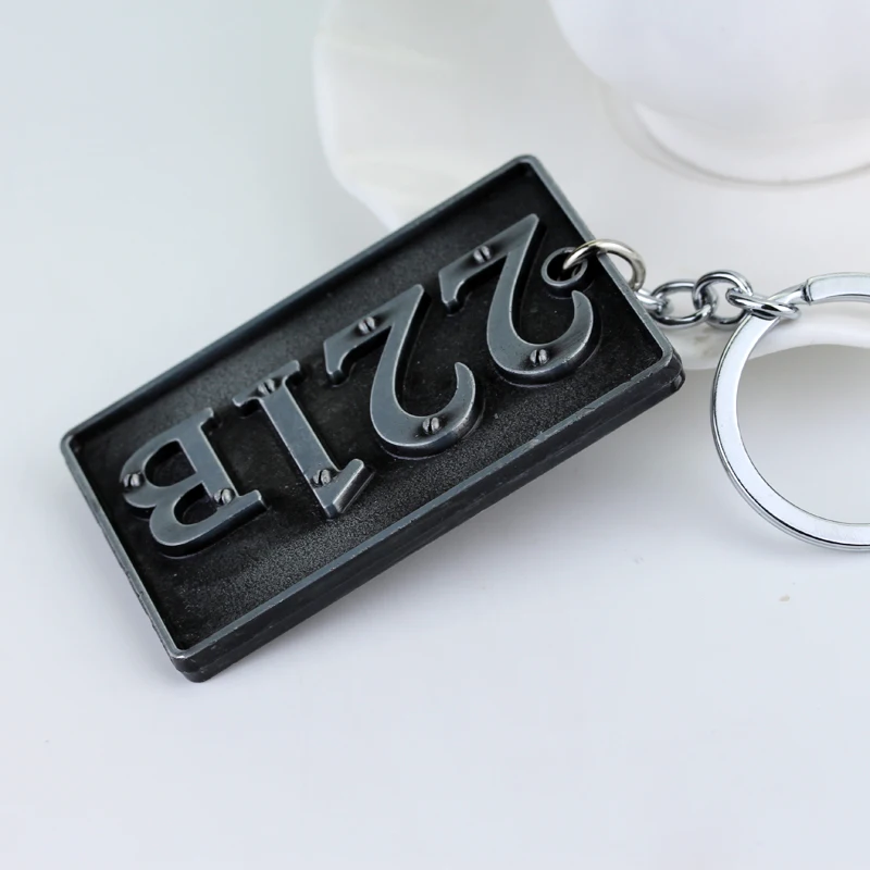 2 цвета классические ТВ серии Шерлок Холмс 221B брелок бронза 6.4 см металлический