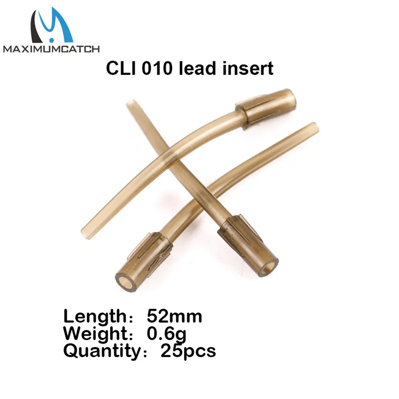 lead insert Maximumcatch 25 шт. рукав для рыболовного крючка мягкий Анти клубок позиционер терминал снасти Карп рыболовные аксессуары - Цвет: lead insert