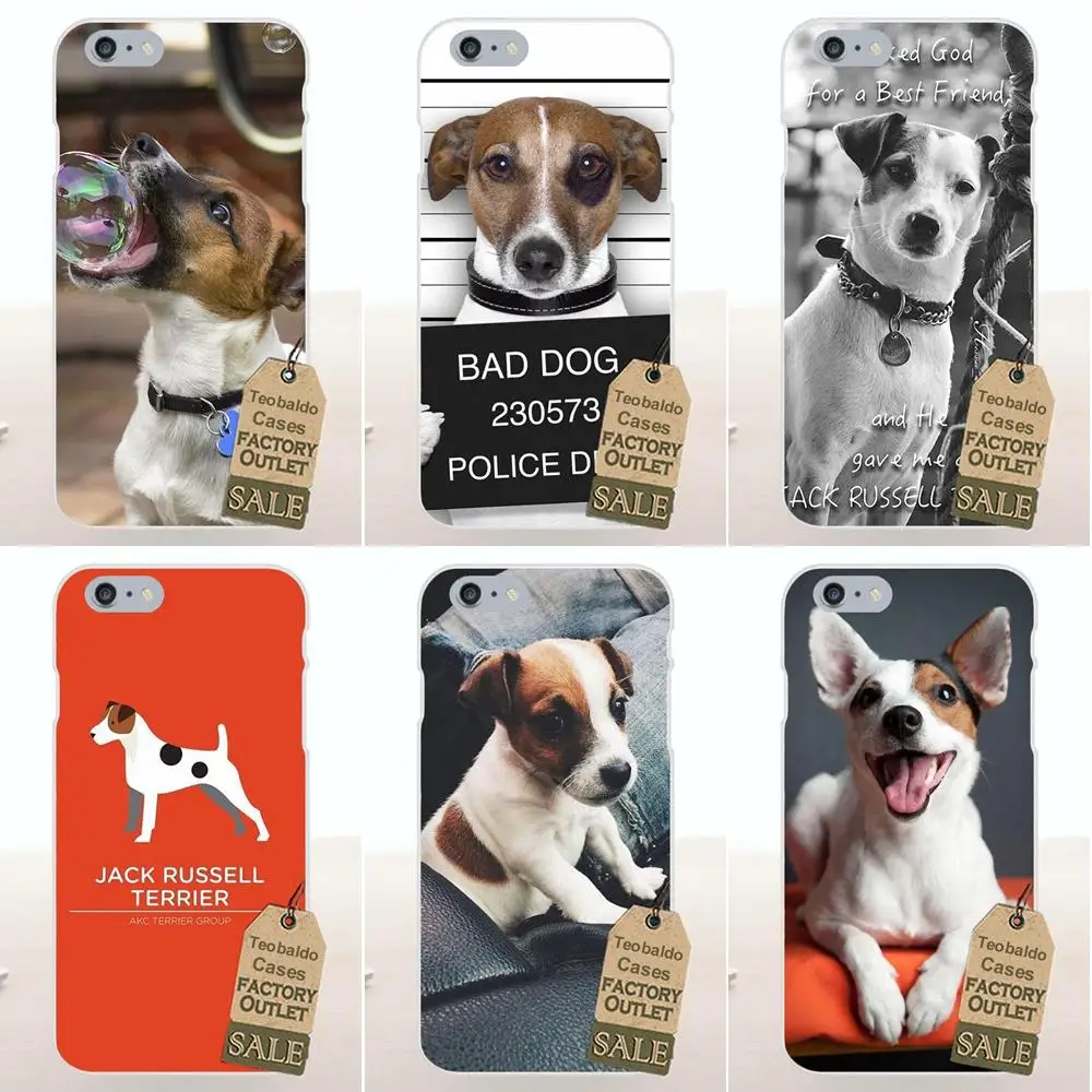 Мягкий чехол для Apple iPhone 4 4S 5 5C SE 6 6S 7 8 Plus X LG G4 G5 G6 K4 K7 K8 K10 Love Pretty Jack Russell Dog