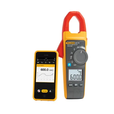 Цифровой зажим Fluke 902 FC True RMS измеритель пламени датчик 60k Ом канавка температура