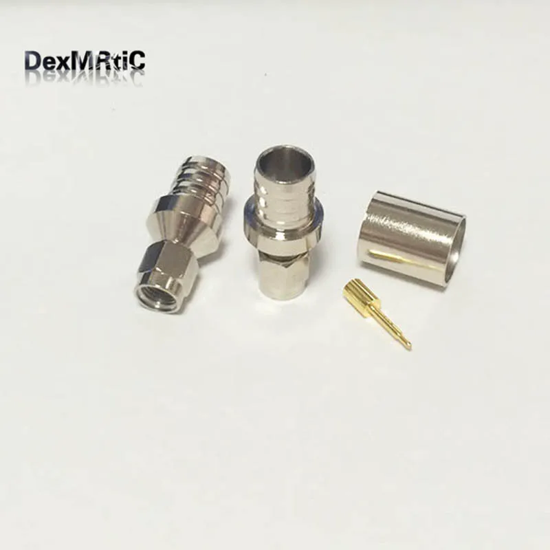 1 шт. SMA штекер RF коаксиальный соединитель обжим для RG8 RG213 LMR400 прямой