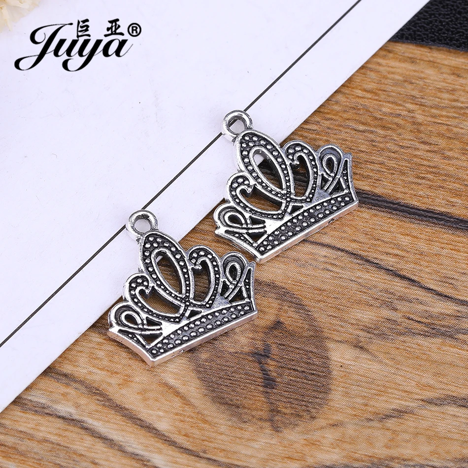 Филигранные подвески JUYA с древней короной для женщин изготовление ювелирных