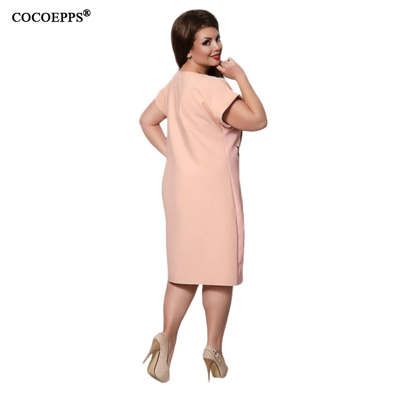 CACNCUT 4XL 5XL 6XL плюс размеры цветочный принт для женщин платья лето 2018 г. Элегантный