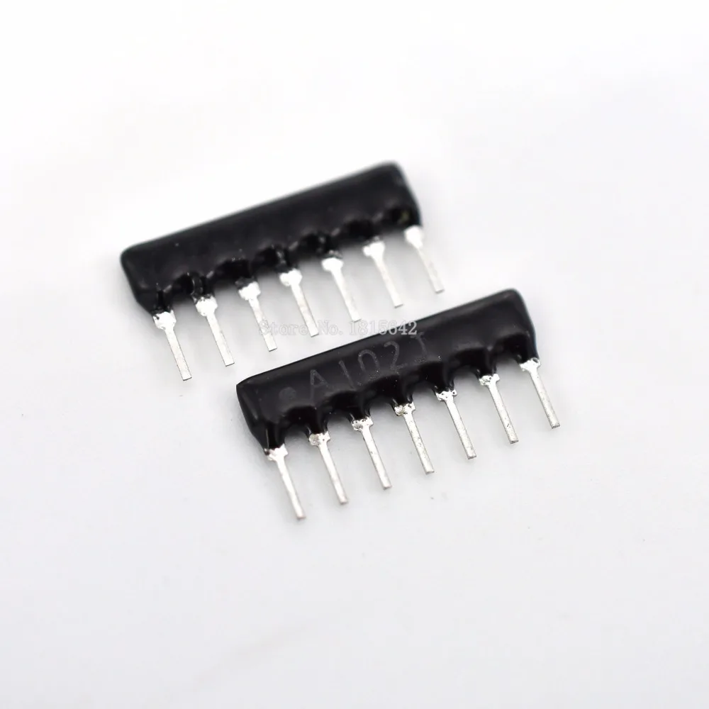 Сетевой резистор 7 контактов 20 шт. 1K ohm A102J 1KR электронная идентификация DIP|resistor
