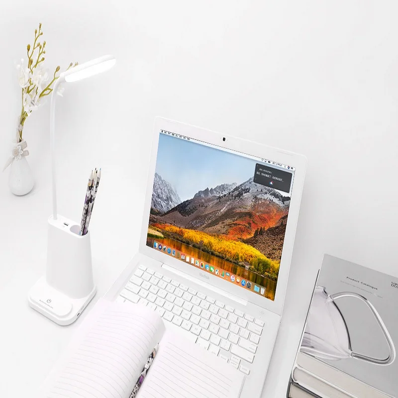 

Study student led charging eye lamp multifunctional touch desk lamp USB pen holder desk lamp can be charged by mobile phone