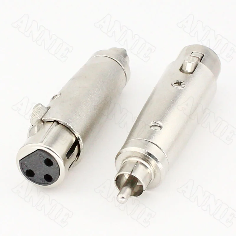 

50pcs/lot J3P 3 Pin XLR Male To J RCA Male Socket Microphone Plug