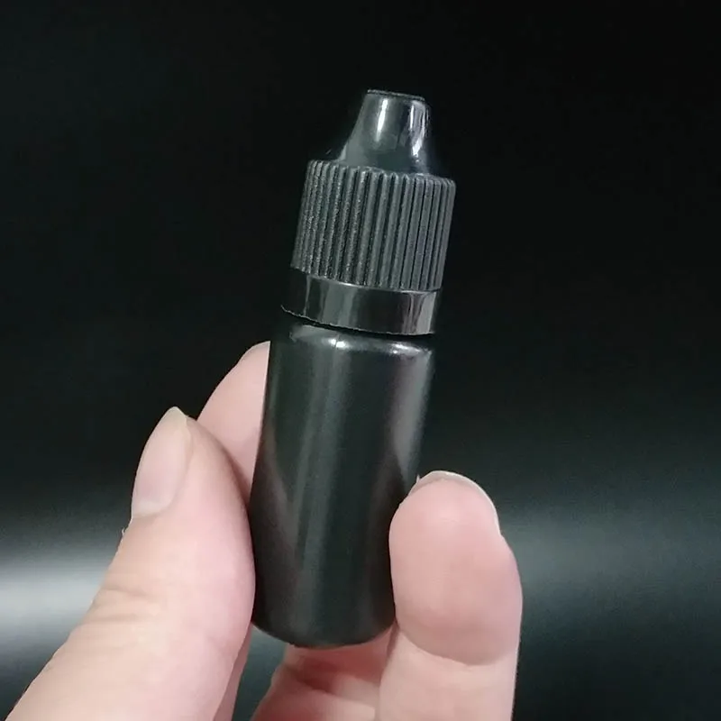 Черная пластиковая бутылка для жидкости электронных сигарет LDPE 10