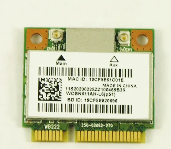 Беспроводная карта адаптера для Atheros Wifi bluetooth AR5B22 Lenovo y400 y500 y410p y510p|wireless adapter|wireless