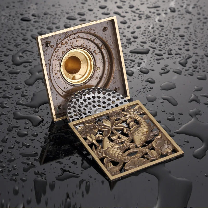Квадратные дренажные решетки для ванной 10*10 см|shower digital|shower ceilinggrateful dead |