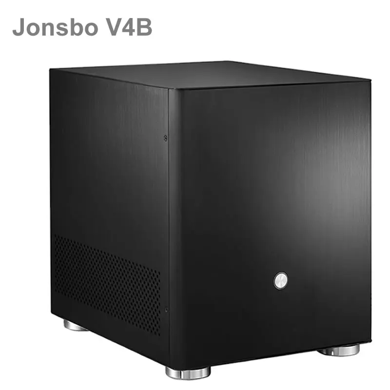 Jonsbo V4 серебристый алюминиевый мини ITX MATX компьютерный чехол USB3.0 игровой небольшой шасси V4B черный HTPC ITX поддержка 3,5 'HDD