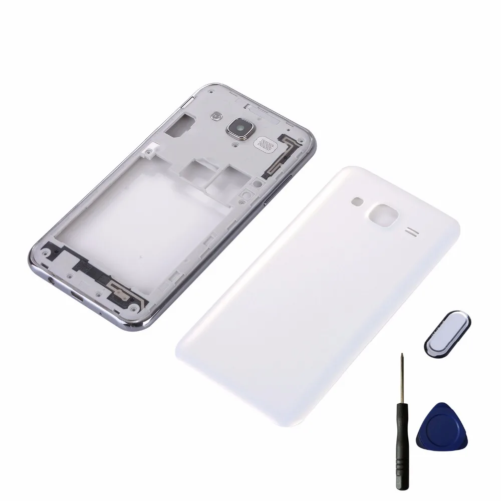 Для Samsung Galaxy J5 2015 J500 J500F J500H J500M J500FN корпус средняя рамка + крышка аккумулятора