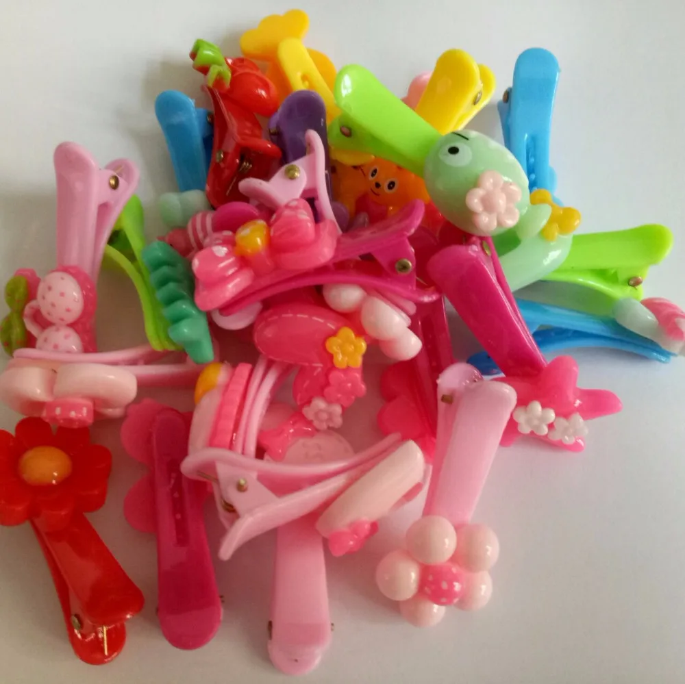 10PCS headwear Girls Hair Accessories Animal Clip Hairpin Rabbit Flower Barrettes hairpins Princess Resin |
