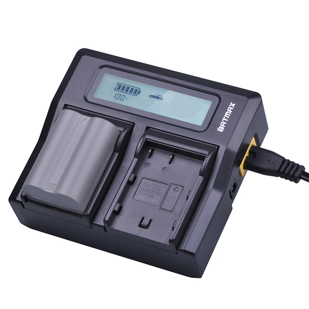 4 шт. аккумулятора и зарядное устройство для Nikon ENEL3e D300S D300 D100 D200 D700 D70S D80 D90