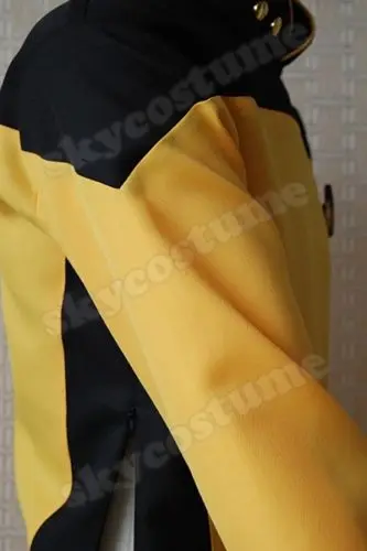 Star TNG The Next Generation Trek Uniform Cosplay Costume Red Blue Yellow Shirt For Men Size XS-XXXL