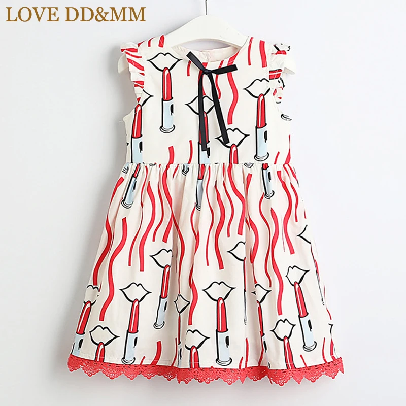 Платья для девочек LOVE DD &amp MM Новинка лета 2021 детская одежда модное платье с