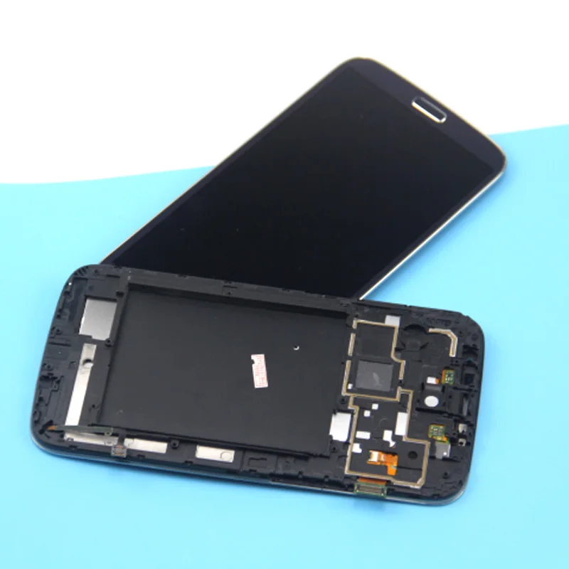 i9205 For Samsung Galaxy Mega 6.3 i9200 LCD Display Touch Screen Digitizer Assembly with Frame Gray Black color | Мобильные телефоны