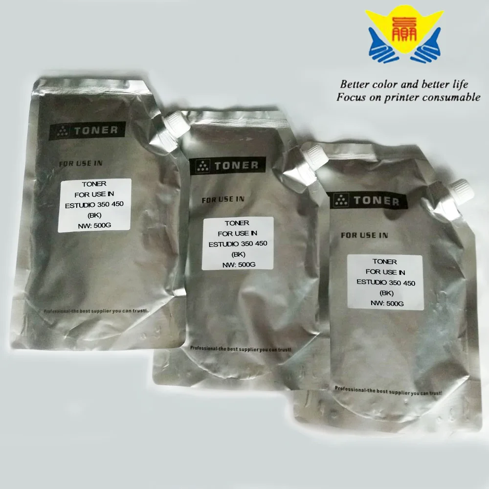 JIANYINGCHEN совместимы черный Заправка тонер для Toshiba e-Studio 350 450 352 452 копир(3 упак./лот) 500g в мешок