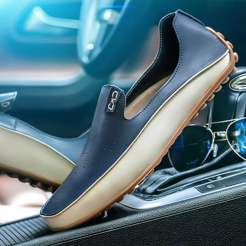 2021 New Spring Brand Fashion Summer Style Soft Moccasins Men Loafers High Quality Flats Gommino Driving Casual Shoes 2.5a | Обувь
