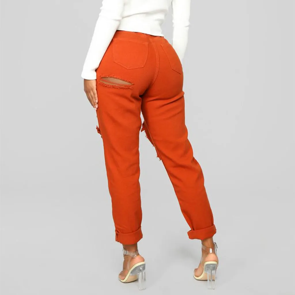 Женские джинсы 2019 Новая мода мама женские растягивающиеся Высокая талия стрейч