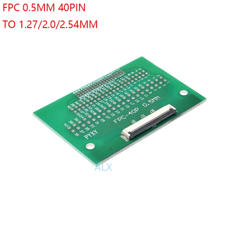 2 шт. FPC-40PIN кабель шаг 0,5 мм DIP шаг 1,27 мм/2,0 мм/2,54 мм smt адаптер FFC 40 P FPC 40Pin Кабельный разъем DIP40 доска