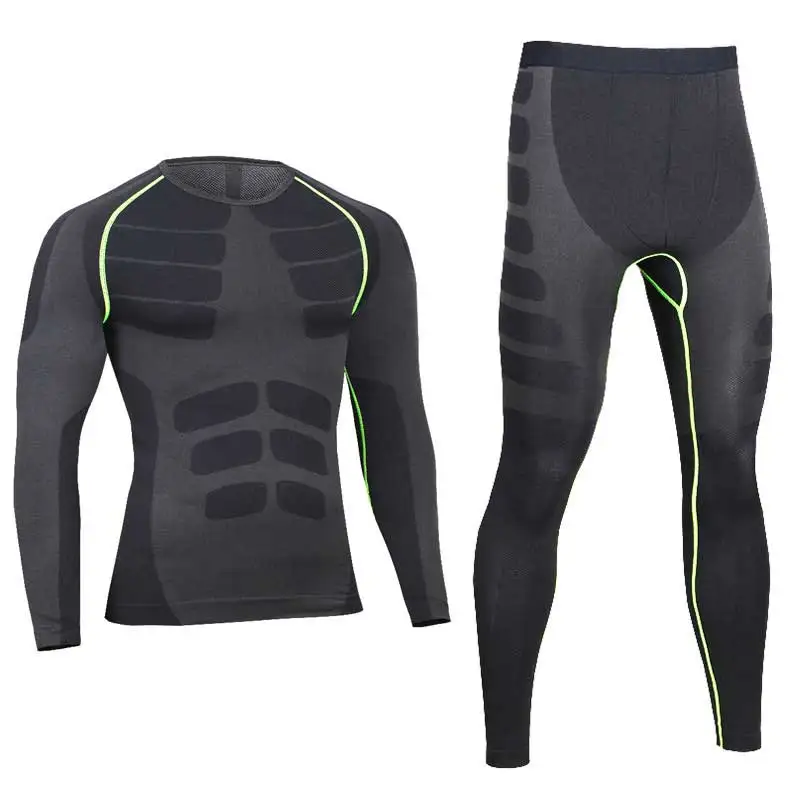 Autumn Winter Thermal Underwear For Men Quick Dry Breathable Compression Warm Long Johns Male Casual Thermo Set 2017 | Мужская одежда