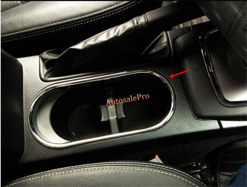 ABS пластик матовый хром панель переключения передачи коробка держатель стакана