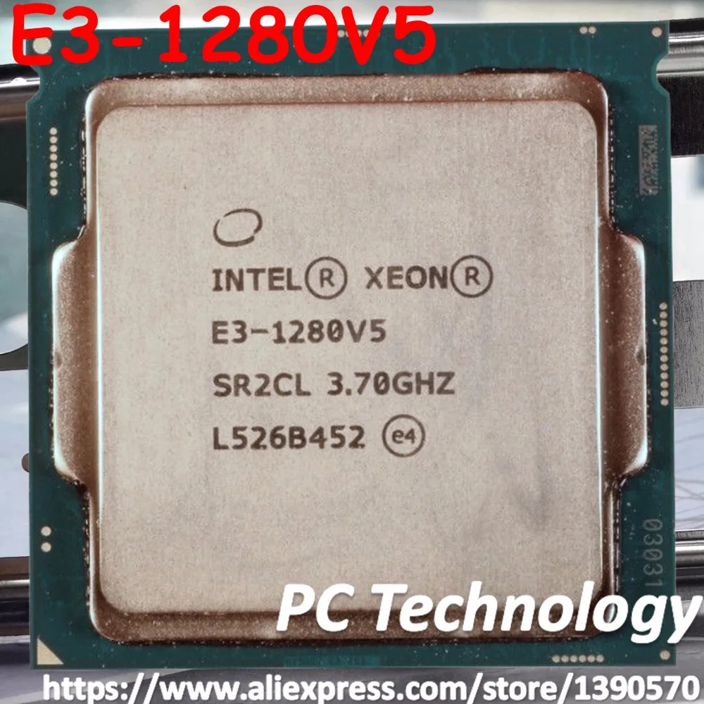 Intel Xeon E3-1280V5 SR2LC Процессор 3,70 ГГц 8M 80 ватт LGA1151 E3-1280 V5 Quad-core E3 1280 V5 процессор E3 1280V5