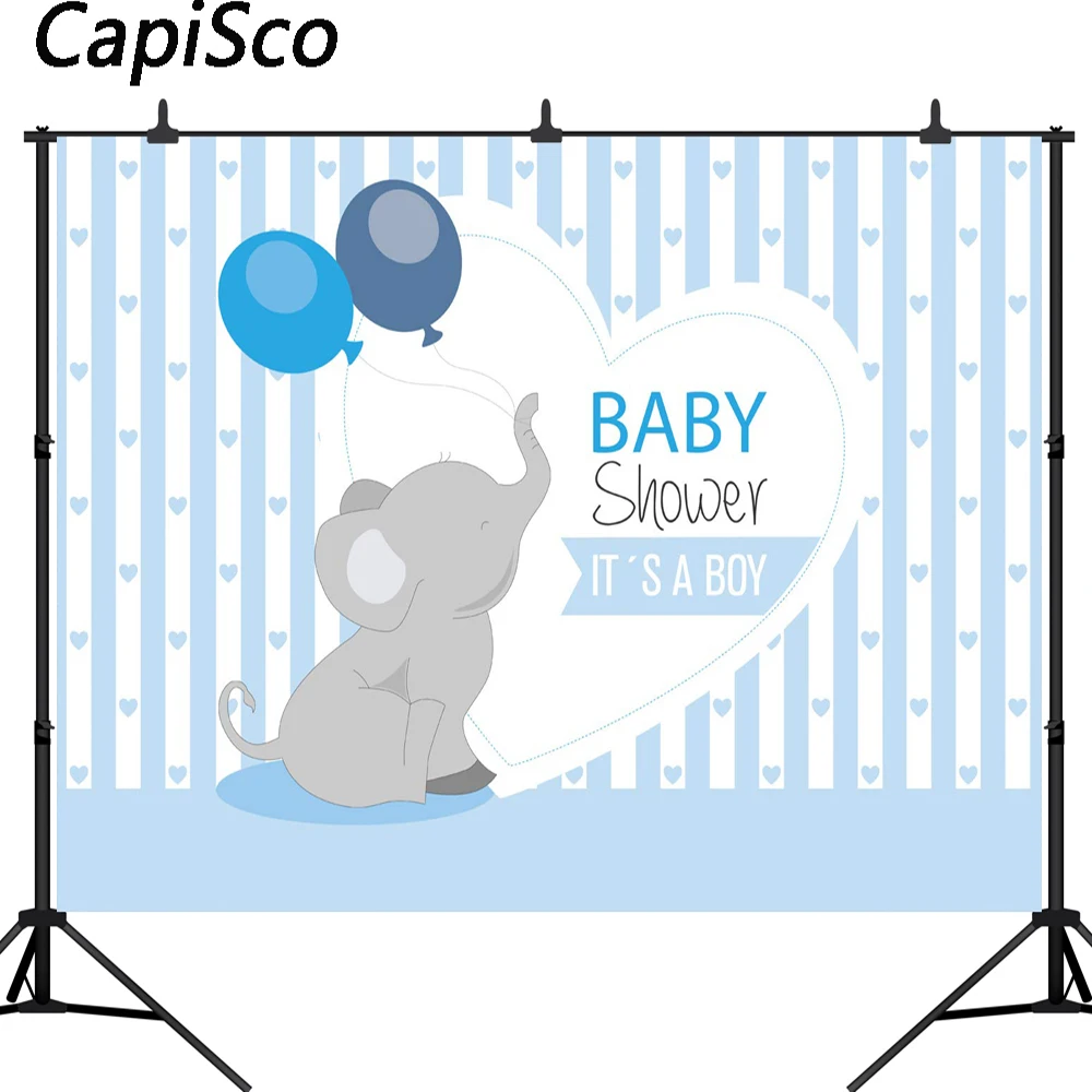 Светильник Capisco с голубым слоном фон для фотосъемки изображением воздушного шара