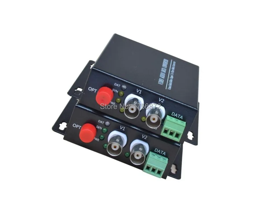 

2-Channel Digital Video Optical Transceiver with a 1-channel reverse data RS485 SingleFiber Single-Mode Optic Converter FC20KM