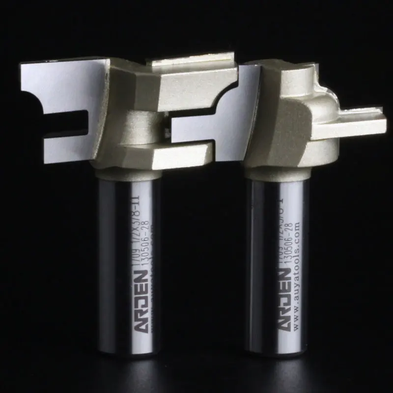 2 шт./компл. бит для шпунтового соединения Arden Router Bit - 1/2*3/8-I 1/2*3/8-II -1/2 дюйма Shank-Arden